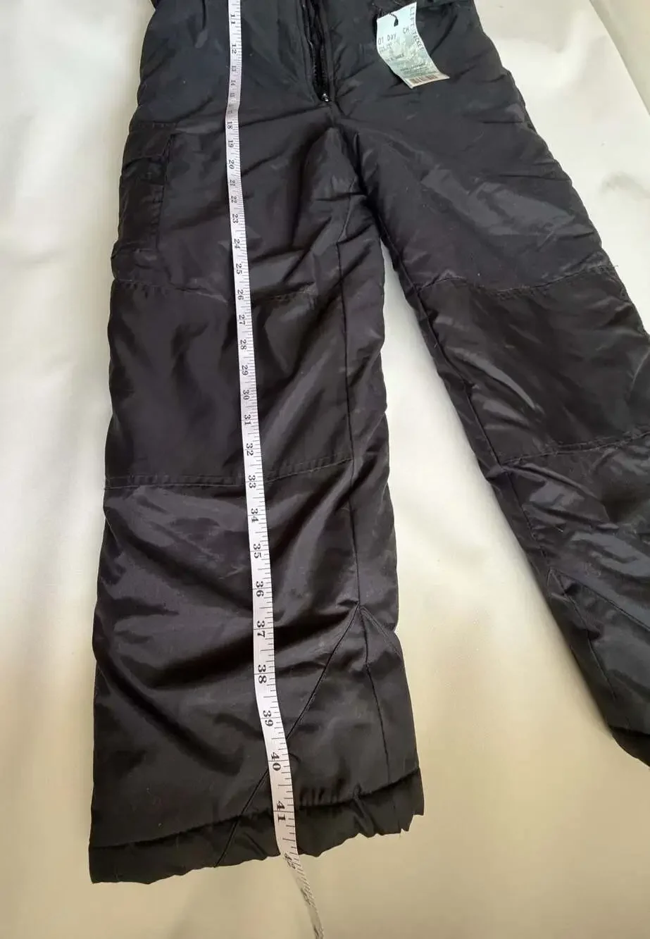 Arctic Quest Youth Snow Bibs Black Insulated Winter Ski Pants